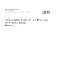 Administration Guide for Host Protection for Windows Servers
