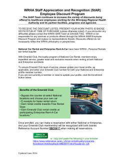 The WRHA is now a member of Enterprise Rent-a