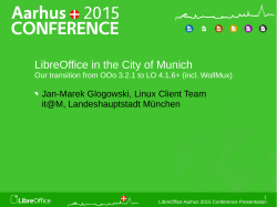 LibreOffice in the City of Munich