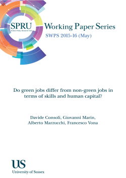 Do green jobs differ from non-green jobs in terms of skills and