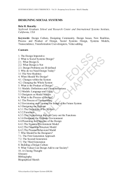 Designing Social Systems