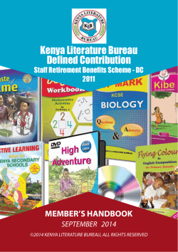 Kenya Literature Bureau Defined Contribution