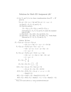Solutions for Math 225 Assignment #6 1