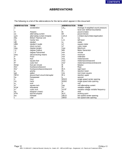The following is a list of the abbreviations for the terms which appear