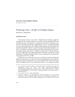 Predicting Utah v. Streiff`s Civil Rights Impact