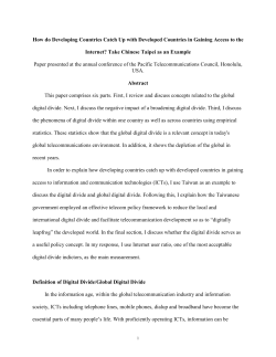 Global Digital Divide from Dr