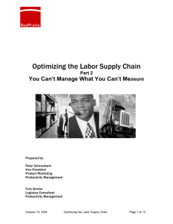 Managing Productivity Across the Enterprise