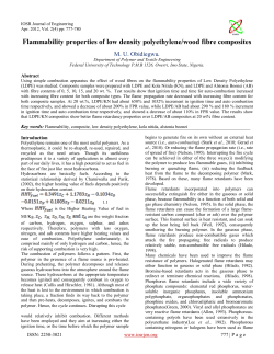 Flammability properties of low density polyethylene