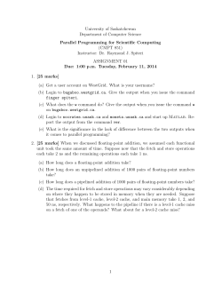 Assignment 1 - Department of Computer Science