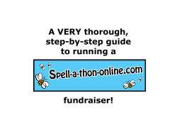 How to run a Spell-a-thon-online Fundraiser - Spell-a-thon