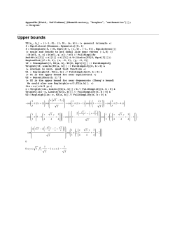 Upper bounds - UO Math Department