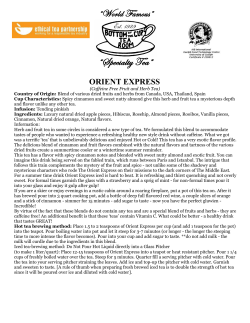 Specialty Tea - Bottom of the Cup Tea Room