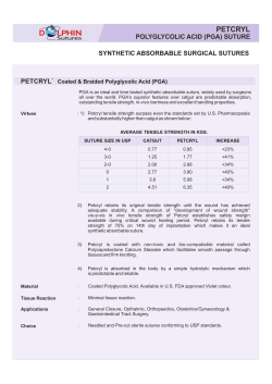 PGA Sutures Catalogue