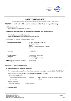 Safety Data Sheet - Advanced Engineering