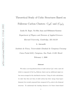 Theoretical Study of Cubic Structures Based on Fullerene Carbon
