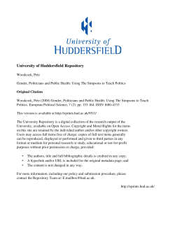 - the University of Huddersfield Repository