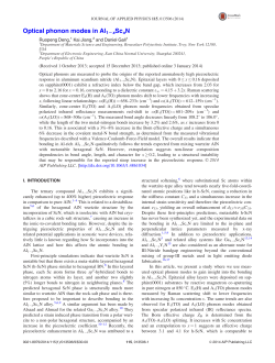 Optical phonon modes in Al12xScxN