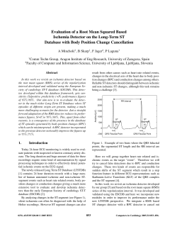 Evaluation of a Root Mean Squared Based Ischemia Detector on the