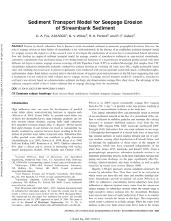 Sediment Transport Model for Seepage Erosion of Streambank