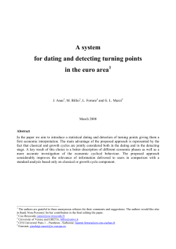 A system for dating and detecting turning points in the euro area