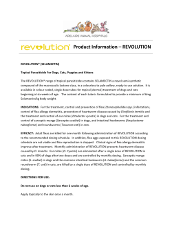 Product Information &ndash; REVOLUTION