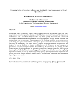 Designing Suites of Incentives to Encourage Sustainable Land