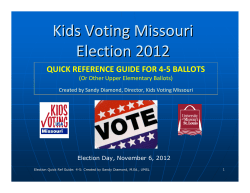 In Kids Voting Missouri