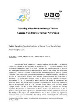 Educating a New Woman through Tourism A Lesson from Interwar