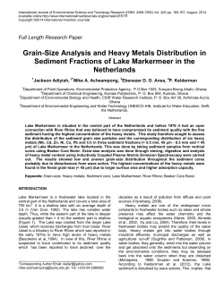 Grain-Size Analysis and Heavy Metals Distribution in