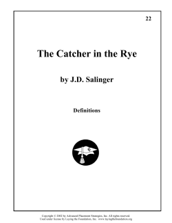 The Catcher in the Rye