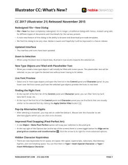 Illustrator CC: What`s New?