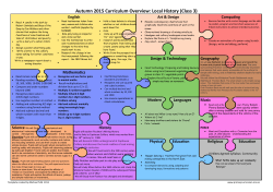 Autumn Term - Curriculum Overview - Flockton C of E (C) First School