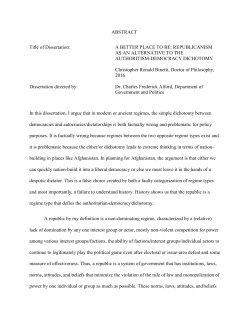 ABSTRACT Title of Dissertation: A BETTER PLACE TO BE