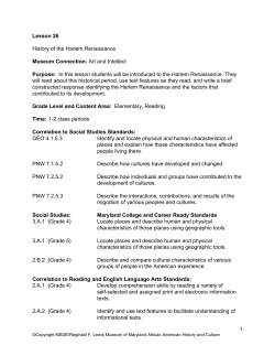 History of the Harlem Renaissance