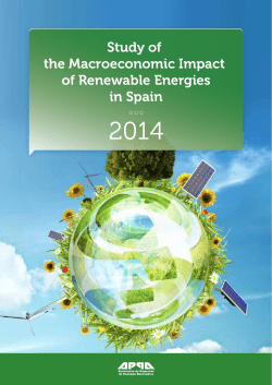 Study of the Macroeconomic Impact of Renewable Energies in Spain