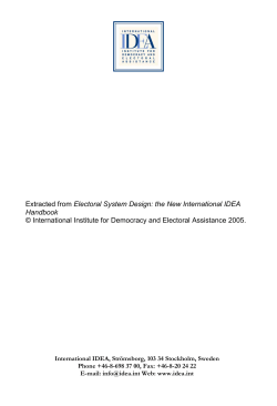 2. the world of electoral systems