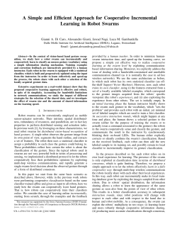 A simple and efficient approach for cooperative incremental learning