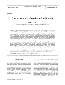 Species richness of marine soft sediments