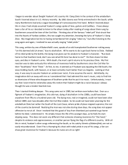 I began to wonder about Dwight Yoakam`s #1 country hit I Sang