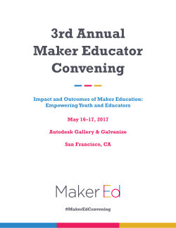Convening &ndash; 2017 - Maker Education Initiative