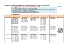 reviewed 4-4-12 Notes: • Final examination meeting times are based