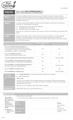 Privacy Policy - First Harrison Bank