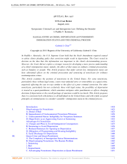 Illegal Entry as Crime, Deportation as Punishment