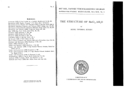 THE STRUCTURE OF BaCl2 , 2 H2O