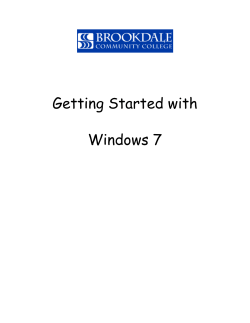 Getting Started with Windows 7