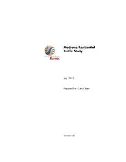 Madrona Residential Traffic Study