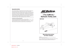 2 Ton (4,000 Lbs.) Hydraulic Trolley Jack