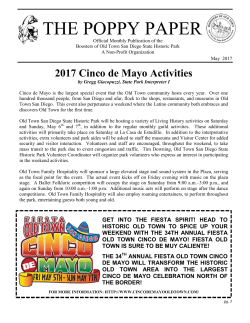 the poppy paper - Boosters of Old Town