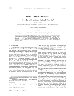 NOTES AND CORRESPONDENCE Upper