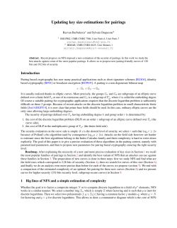 Updating key size estimations for pairings